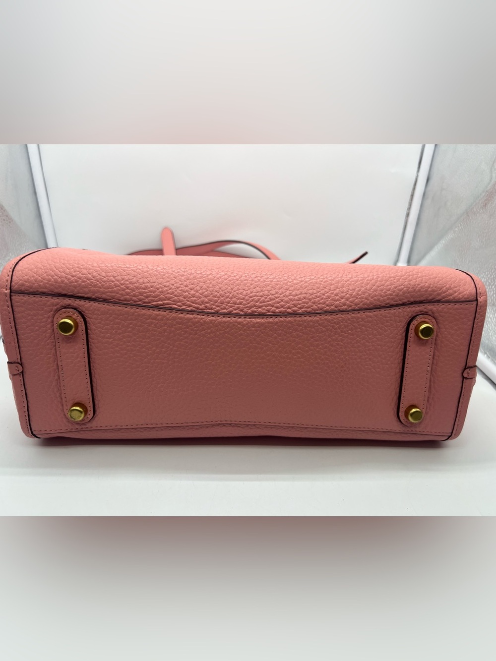 COACH C4824 Lori Candy Pink Rose Soft Pebbled Leather Shoulder Bag Hobo Tote - Picture 12 of 17